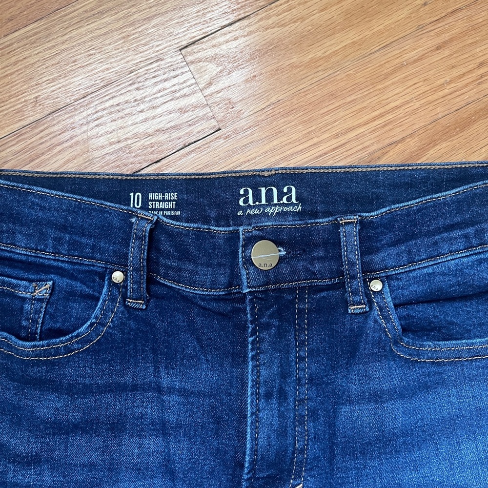 Ana womens Dark Blue Denim Jeans 10